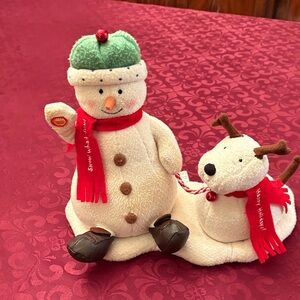 Hallmark Jingle Pals Snowman with animated dog. 2004